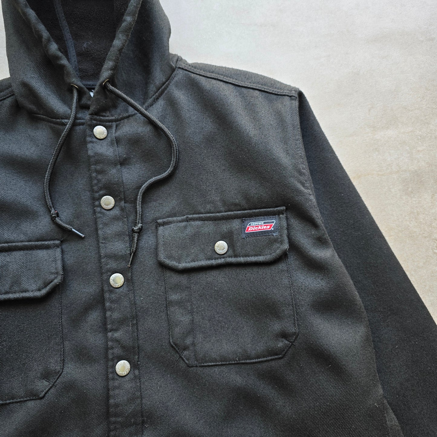 Vintage Dickies Button Up Hooded Jacket - S