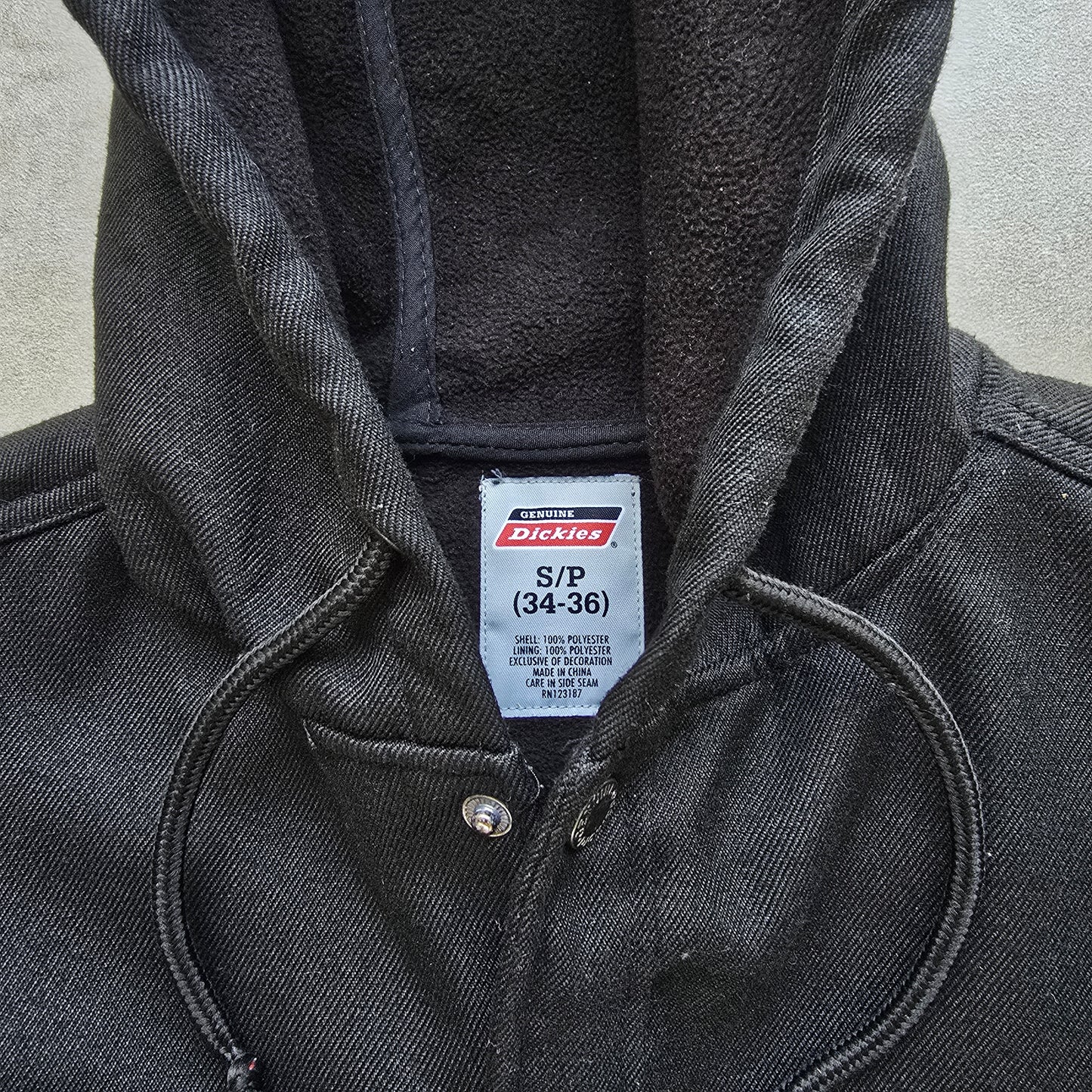 Vintage Dickies Button Up Hooded Jacket - S