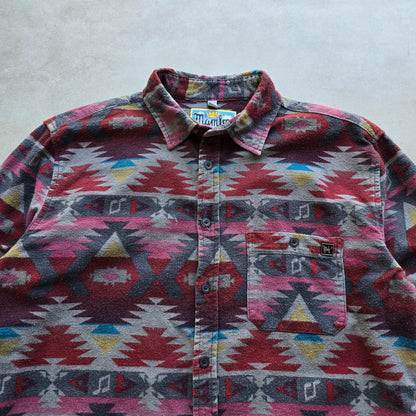 Mambo Loud Flannel Button Up Shirt - S