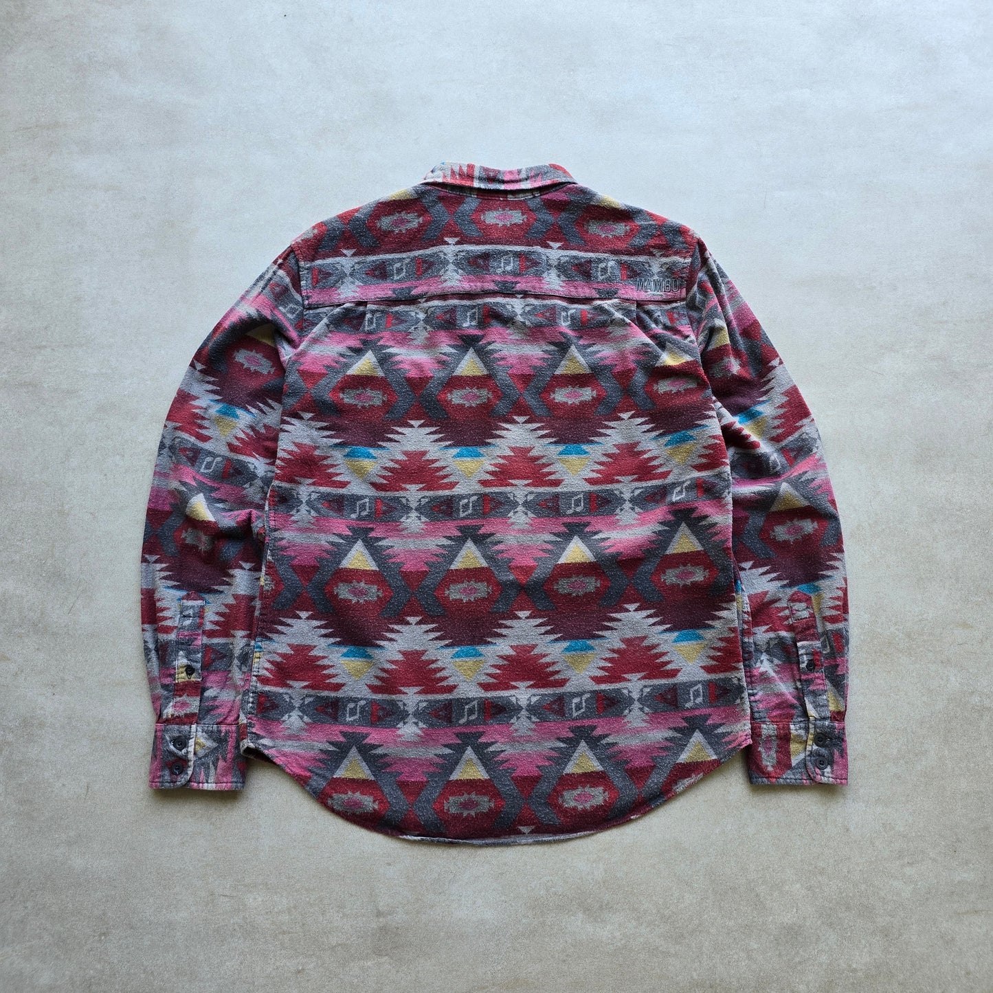 Mambo Loud Flannel Button Up Shirt - S