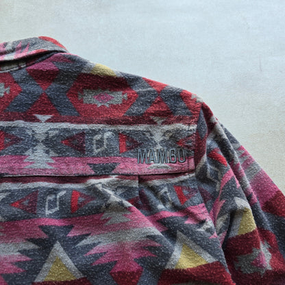 Mambo Loud Flannel Button Up Shirt - S