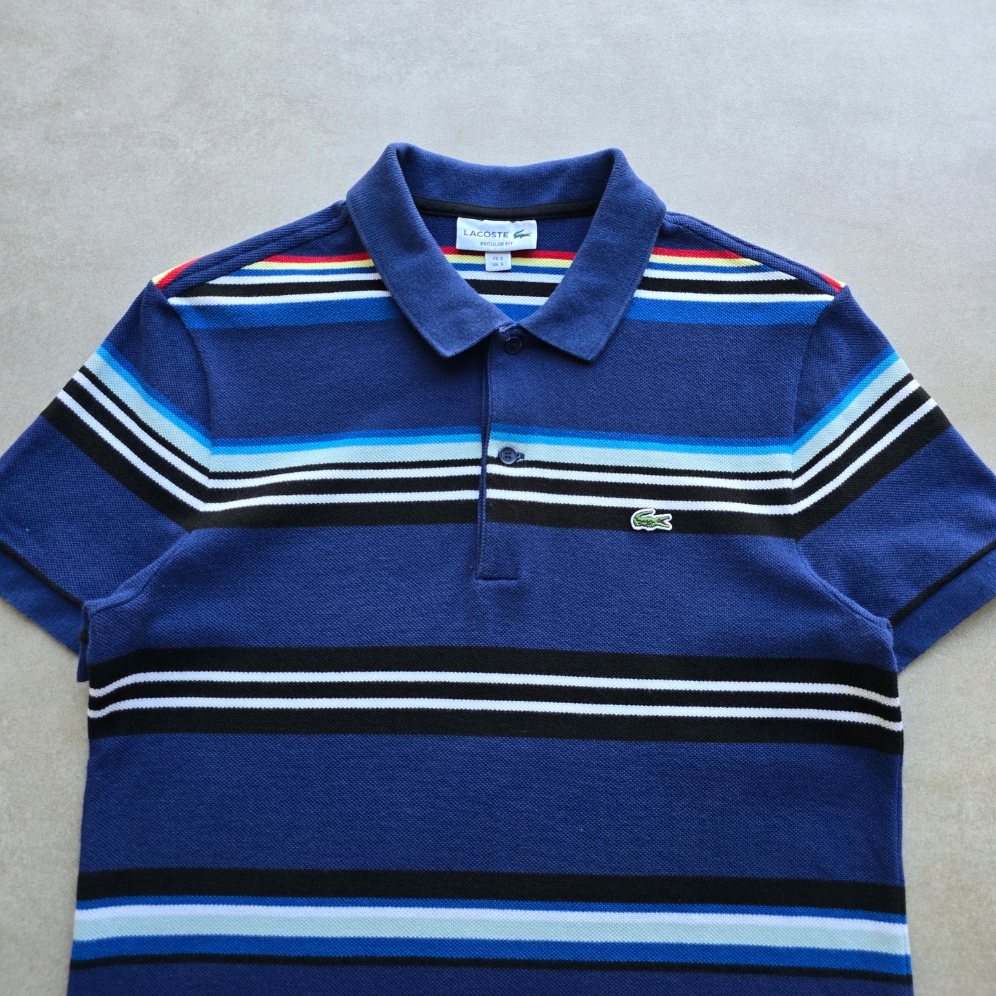Lacoste Striped Polo Shirt - S