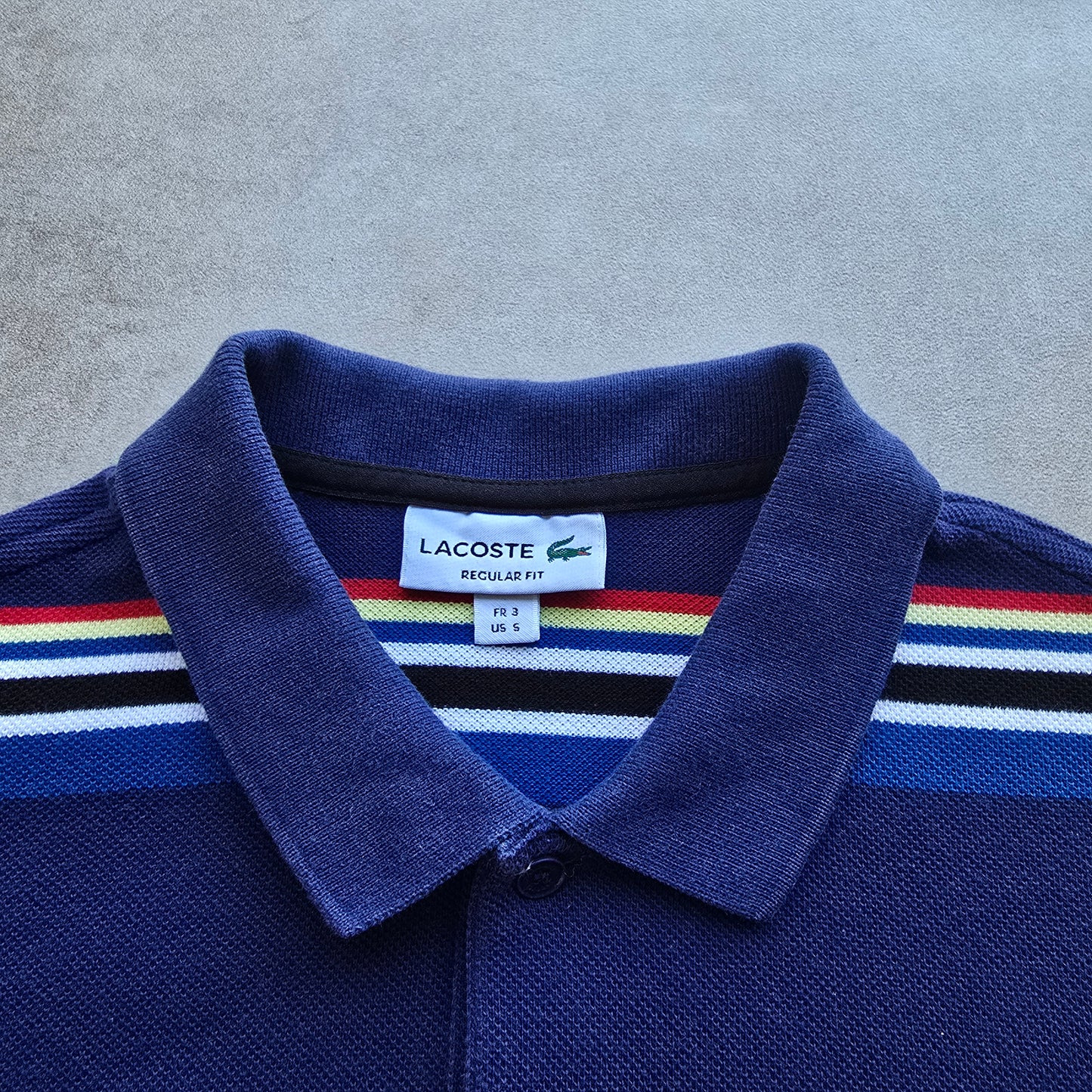 Lacoste Striped Polo Shirt - S
