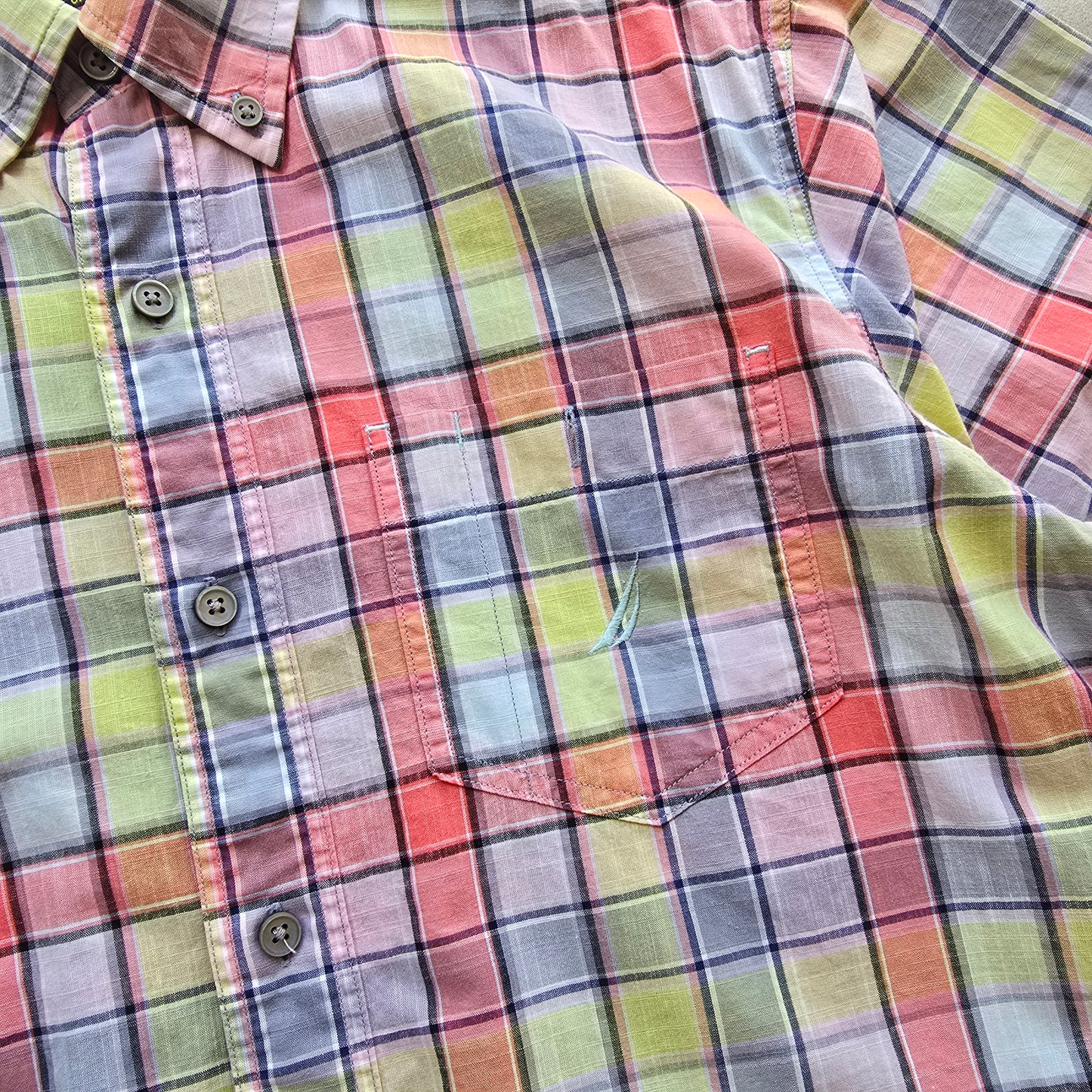 Nautica Short Sleeve Button Up Shirt - M