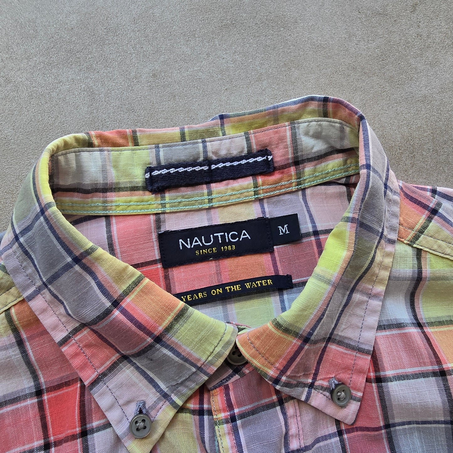 Nautica Short Sleeve Button Up Shirt - M