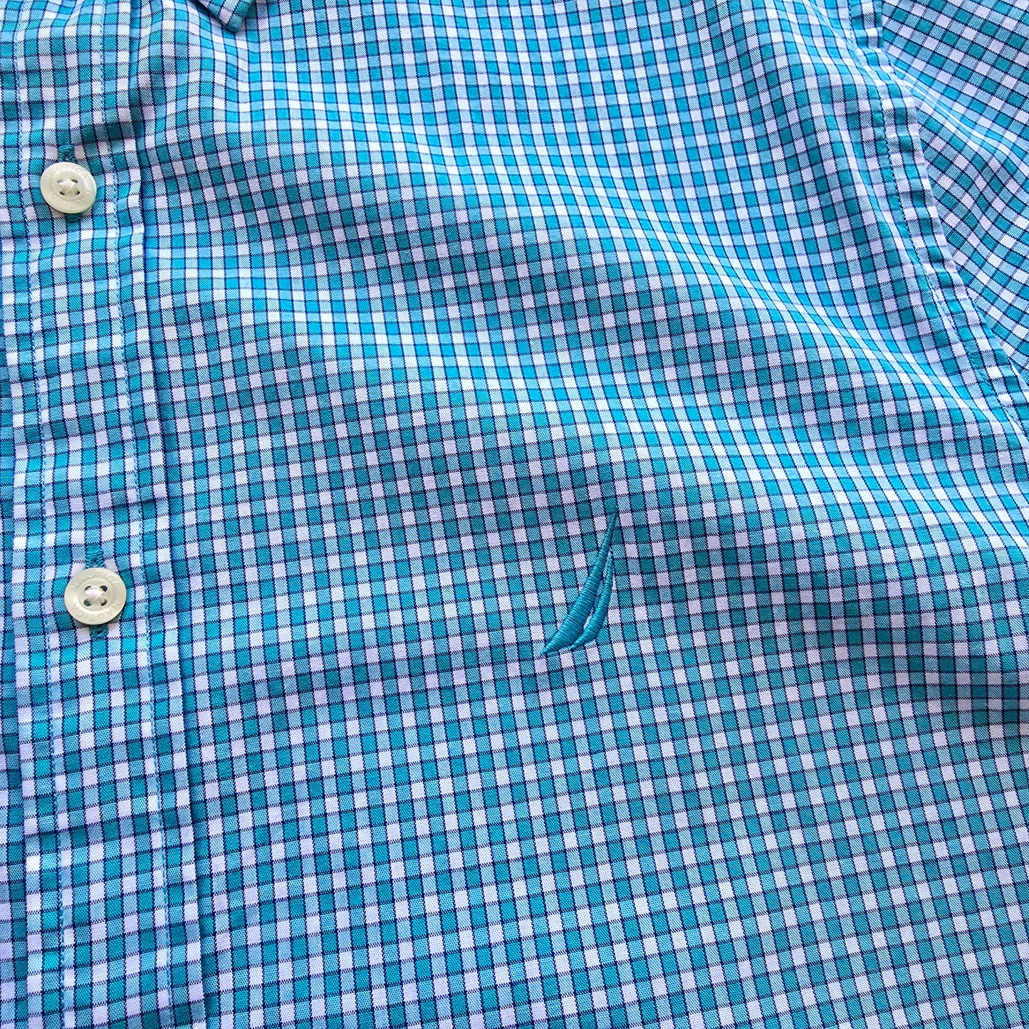 Nautica Short Sleeve Button Up Shirt (NEW) - M/L