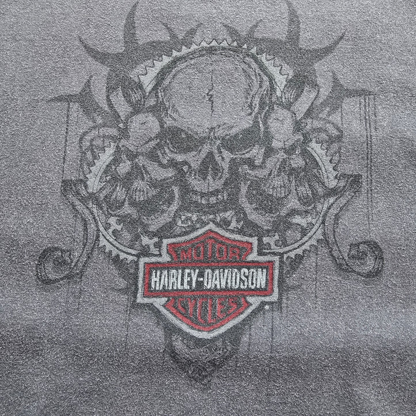 Y2K Harley Davidson Skulls Las Vegas Tee - XL