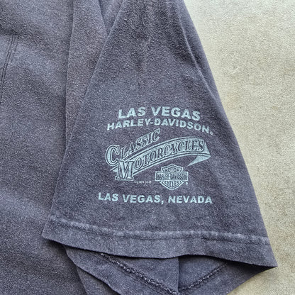 Y2K Harley Davidson Skulls Las Vegas Tee - XL
