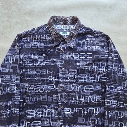 RARE Vintage Moschino 'Future' AOP Button Up Shirt - XL