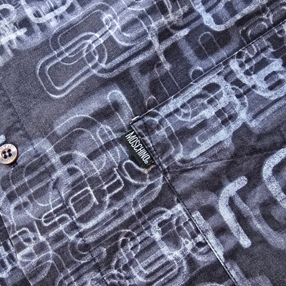 RARE Vintage Moschino 'Future' AOP Button Up Shirt - XL