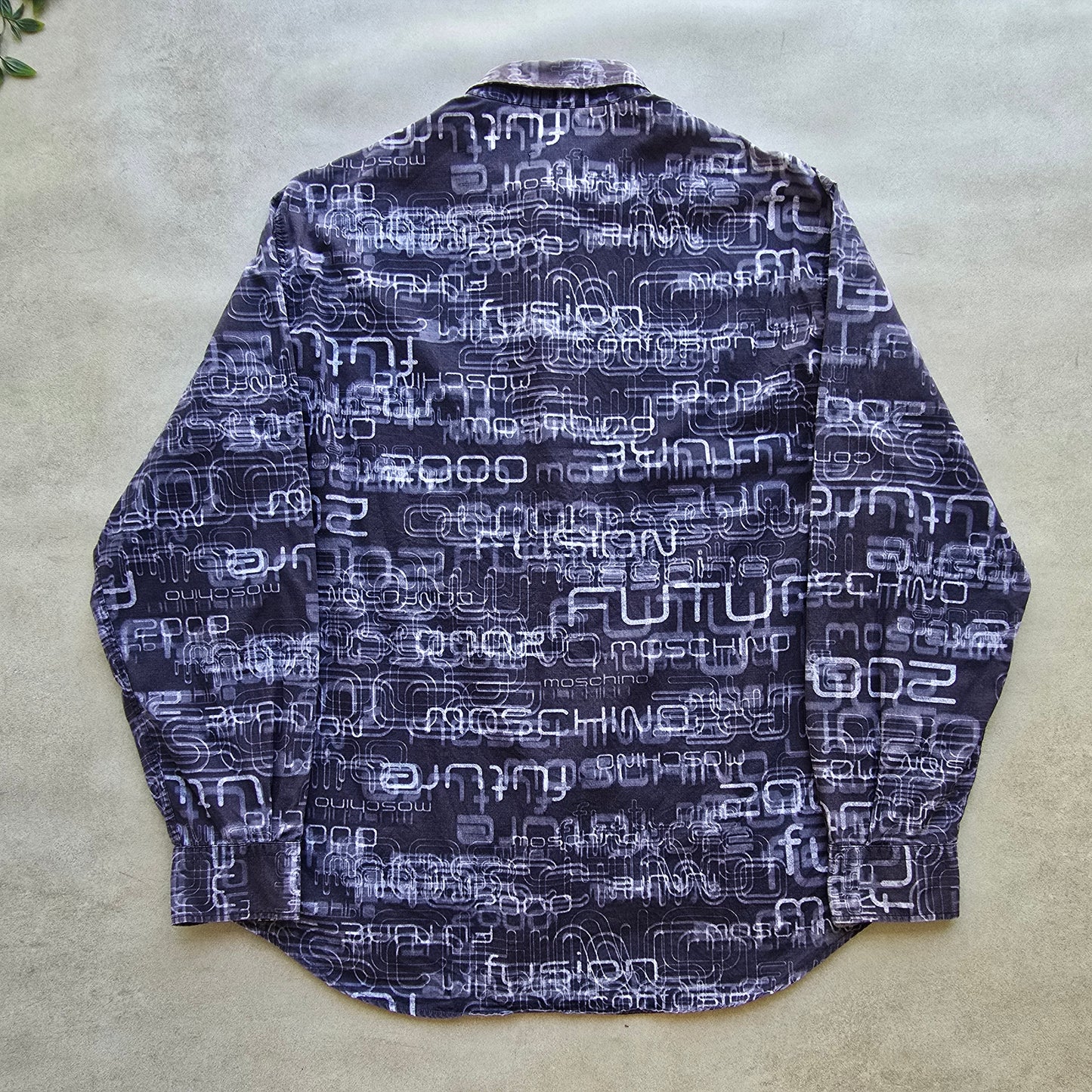RARE Vintage Moschino 'Future' AOP Button Up Shirt - XL