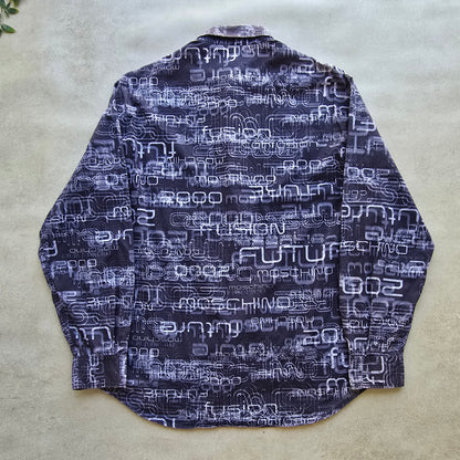 RARE Vintage Moschino 'Future' AOP Button Up Shirt - XL