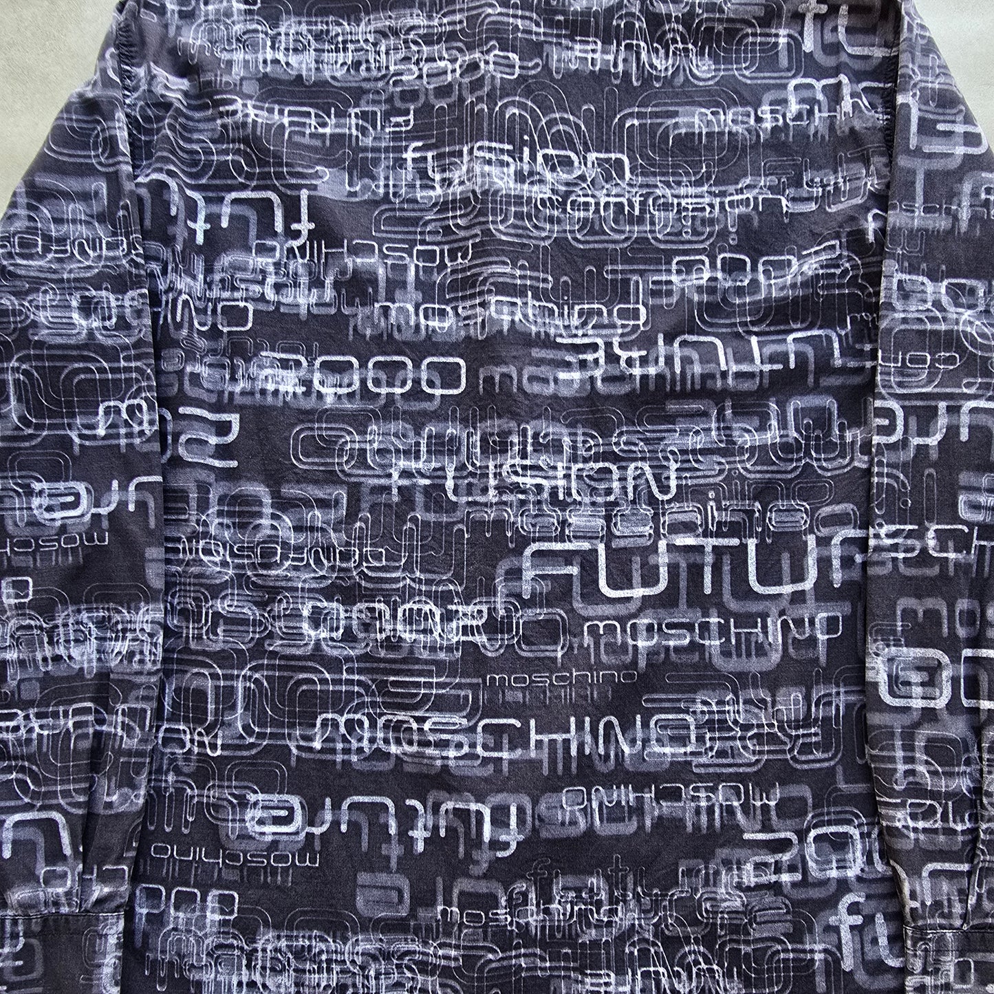 RARE Vintage Moschino 'Future' AOP Button Up Shirt - XL