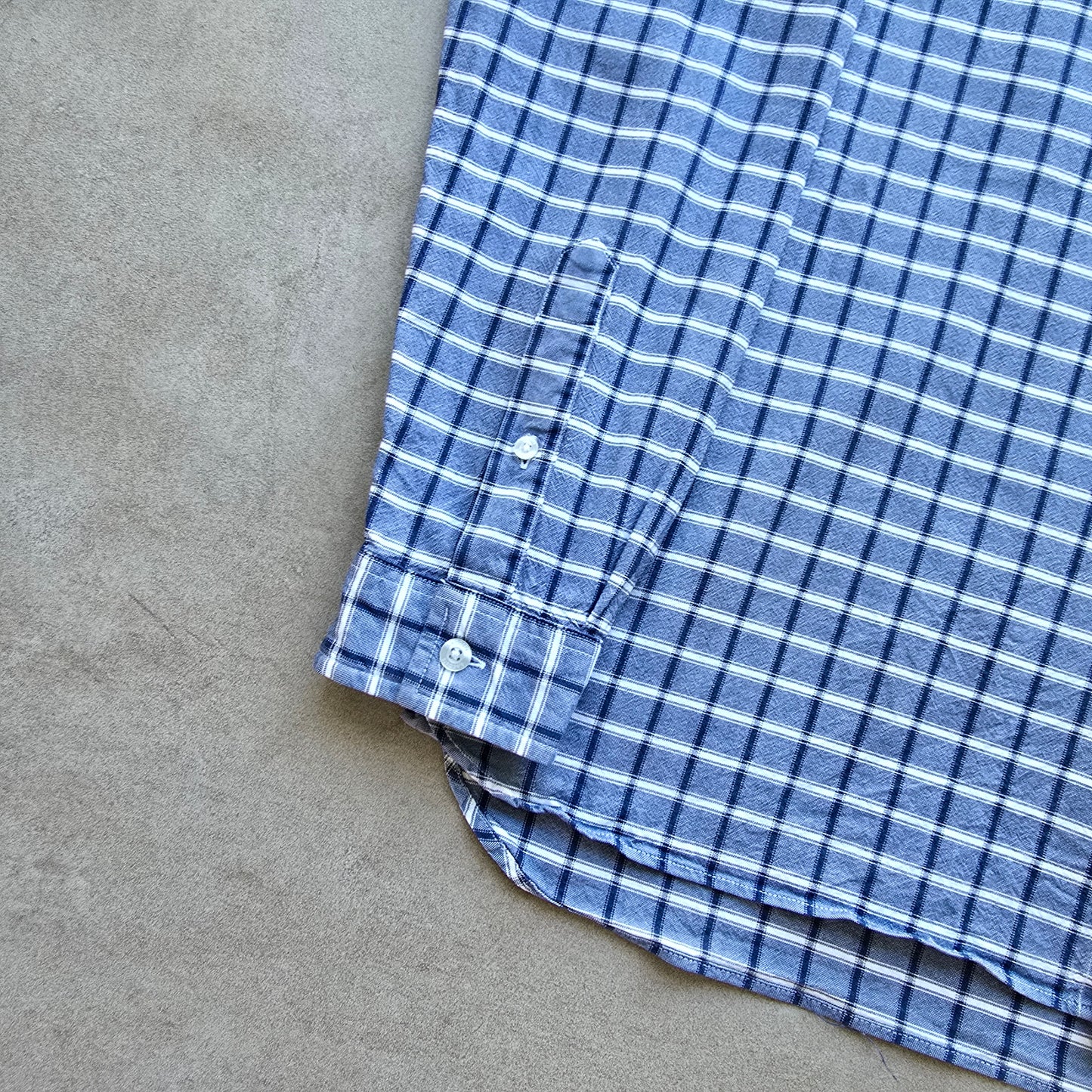 Lacoste Check Long Sleeve Button Up Shirt - M/L