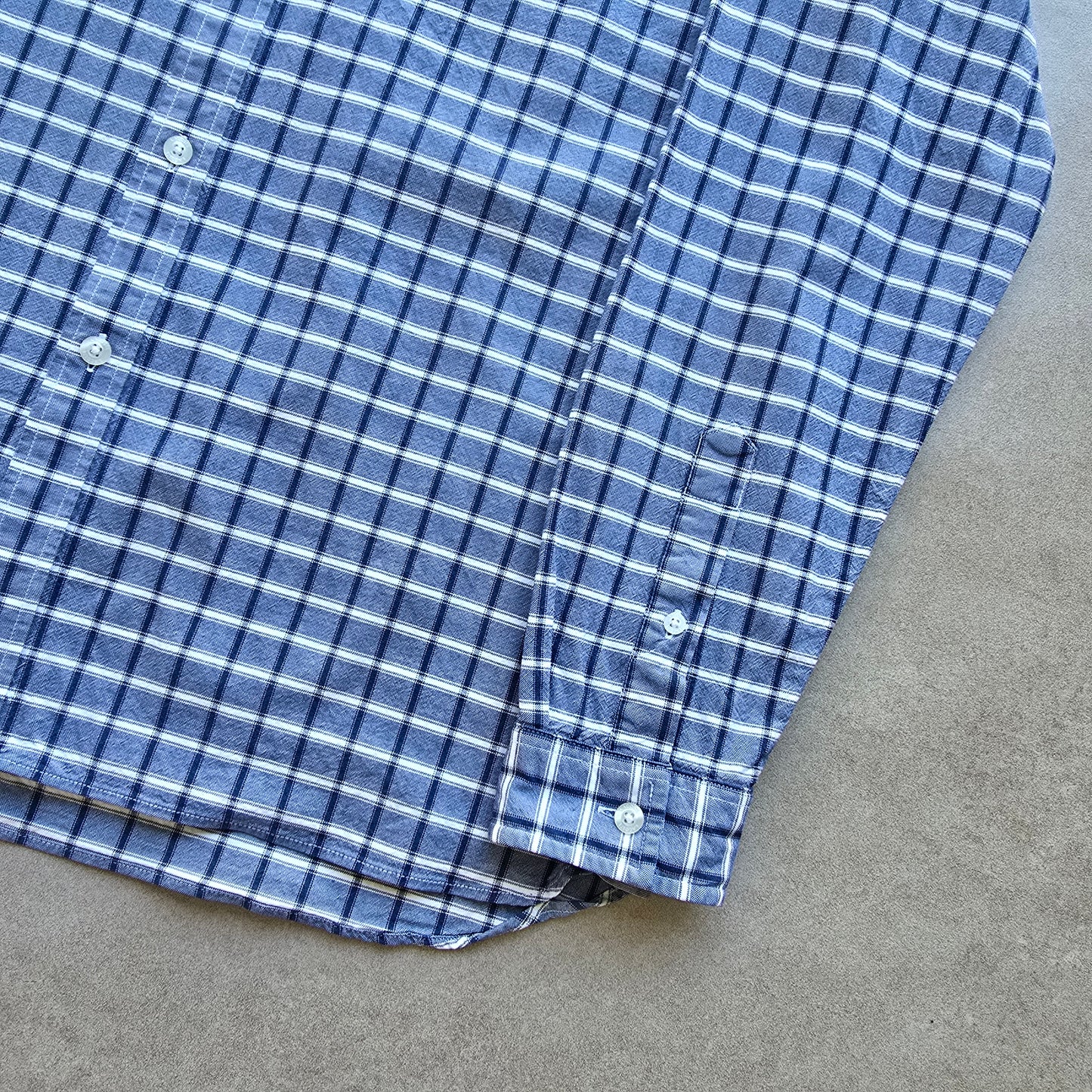 Lacoste Check Long Sleeve Button Up Shirt - M/L