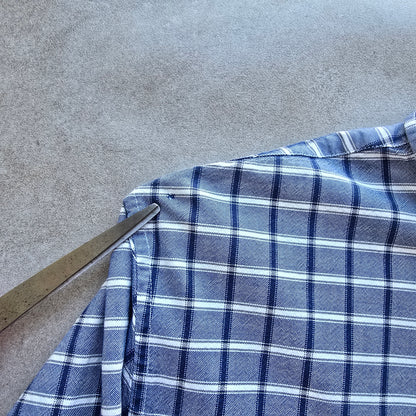 Lacoste Check Long Sleeve Button Up Shirt - M/L