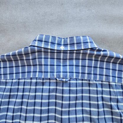 Lacoste Check Long Sleeve Button Up Shirt - M/L