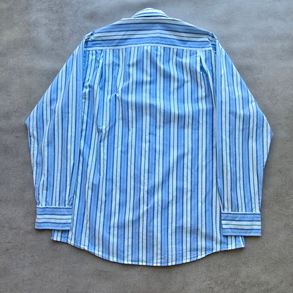 Nautica Striped Long Sleeve Button Up Shirt - L