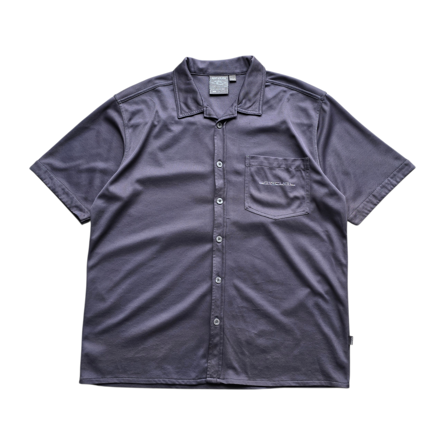 Vintage Rip Curl Short Sleeve Button Up Shirt - L