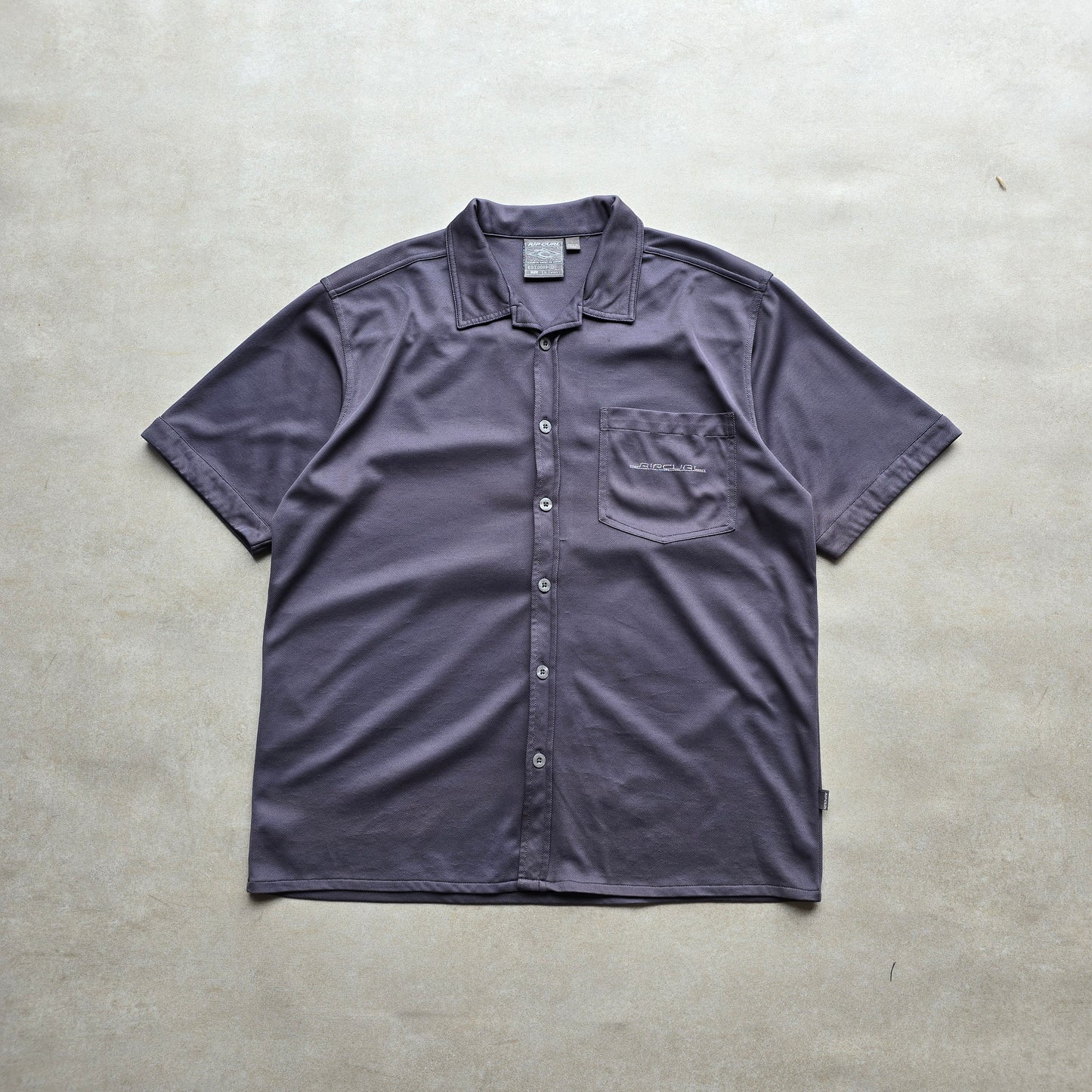 Vintage Rip Curl Short Sleeve Button Up Shirt - L