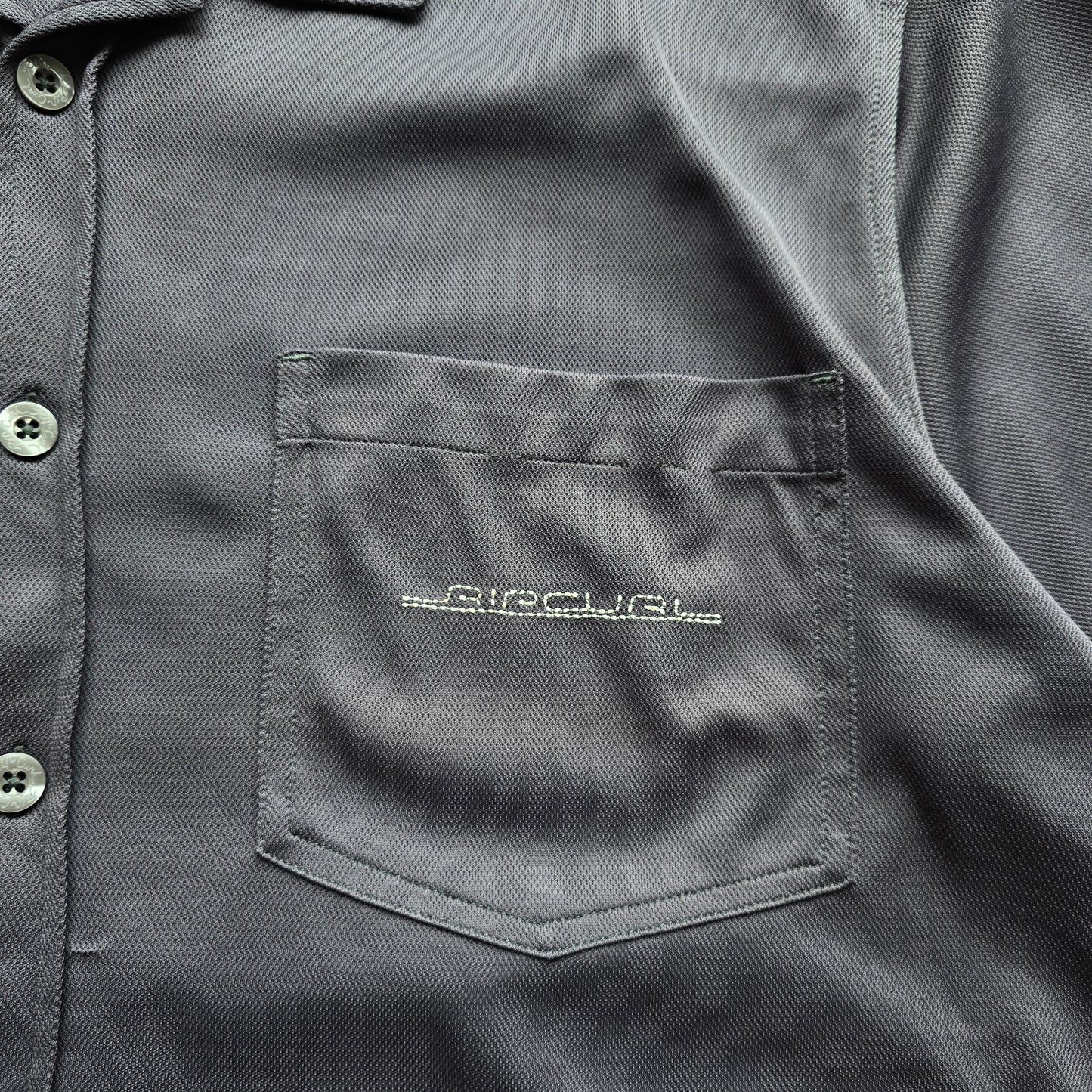 Vintage Rip Curl Short Sleeve Button Up Shirt - L