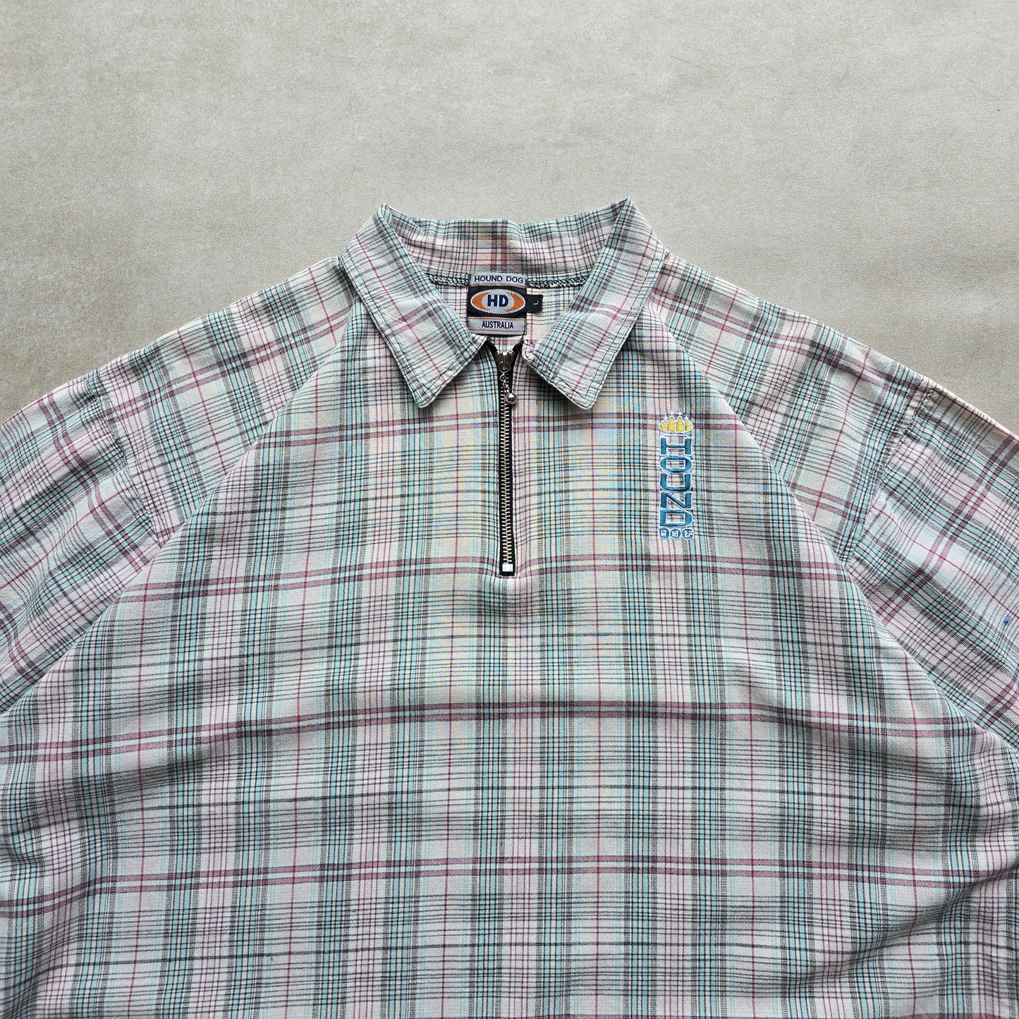 Vintage Hound Dog Australia 1/4 Zip Shirt - XL