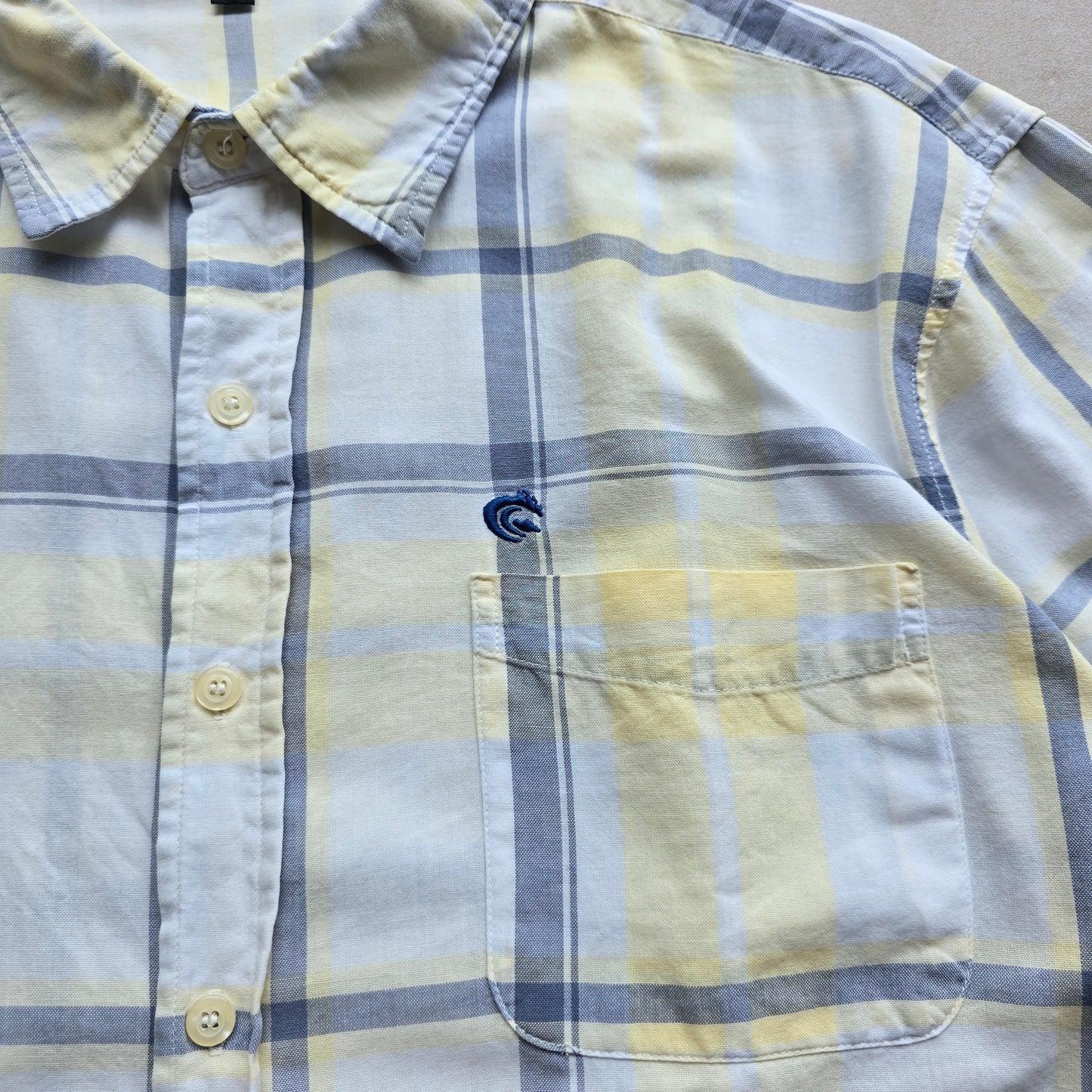 Vintage Reef Short Sleeve Button Up Shirt - L/XL