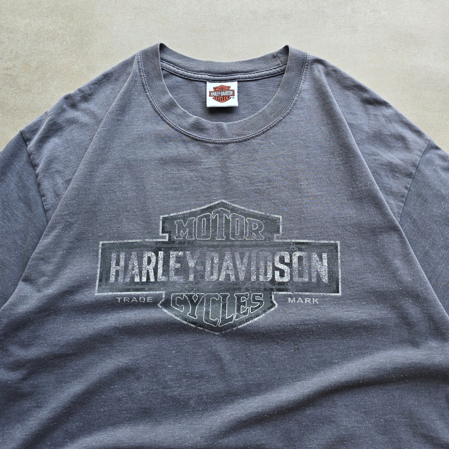 Vintage Harley Davidson Boston Faded Tee - L