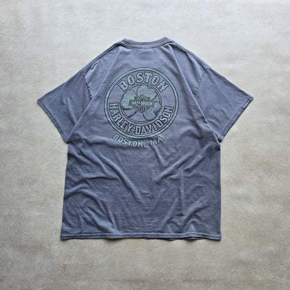 Vintage Harley Davidson Boston Faded Tee - L