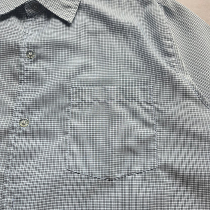 Vintage Hang Ten Check Short Sleeve Button Up Shirt - XL