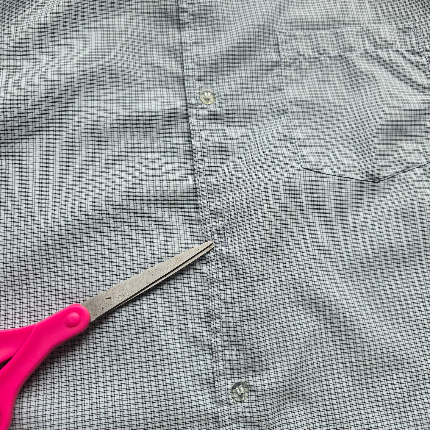 Vintage Hang Ten Check Short Sleeve Button Up Shirt - XL