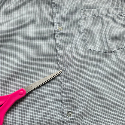 Vintage Hang Ten Check Short Sleeve Button Up Shirt - XL