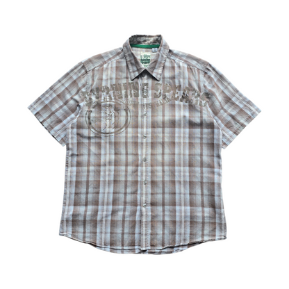 Vintage Y2K Byrning Spears Short Sleeve Button Up Shirt - S