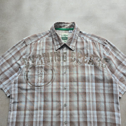 Vintage Y2K Byrning Spears Short Sleeve Button Up Shirt - S