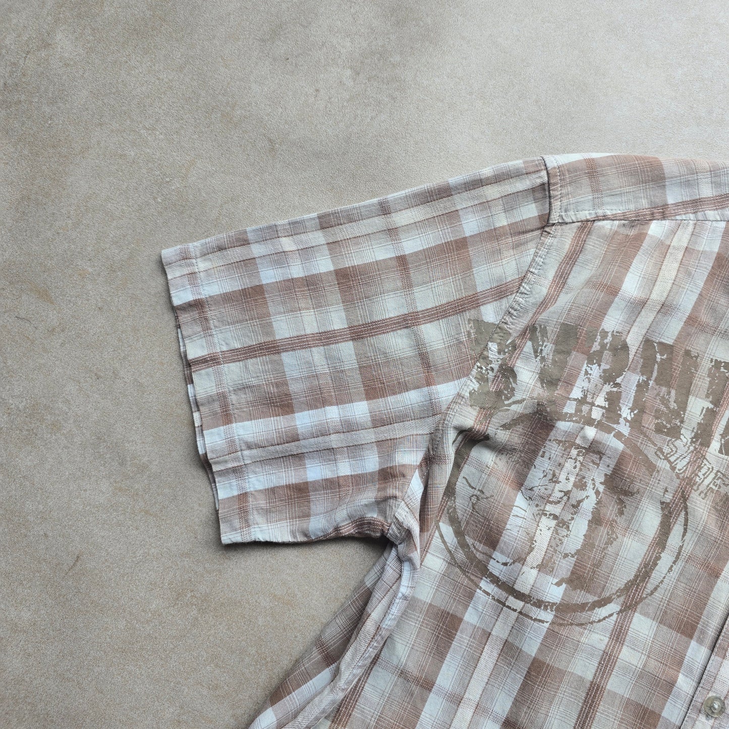 Vintage Y2K Byrning Spears Short Sleeve Button Up Shirt - S