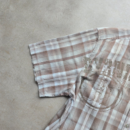 Vintage Y2K Byrning Spears Short Sleeve Button Up Shirt - S