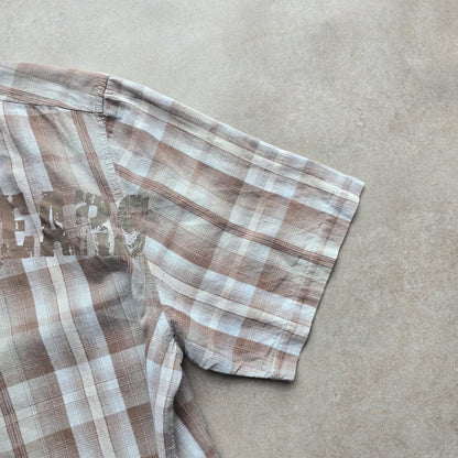 Vintage Y2K Byrning Spears Short Sleeve Button Up Shirt - S