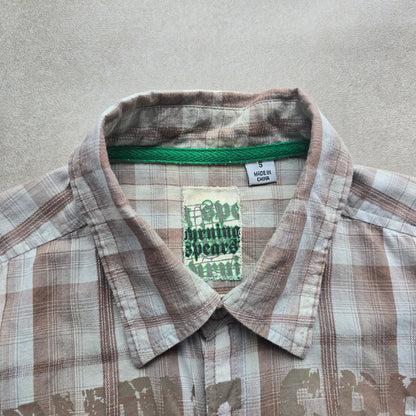 Vintage Y2K Byrning Spears Short Sleeve Button Up Shirt - S
