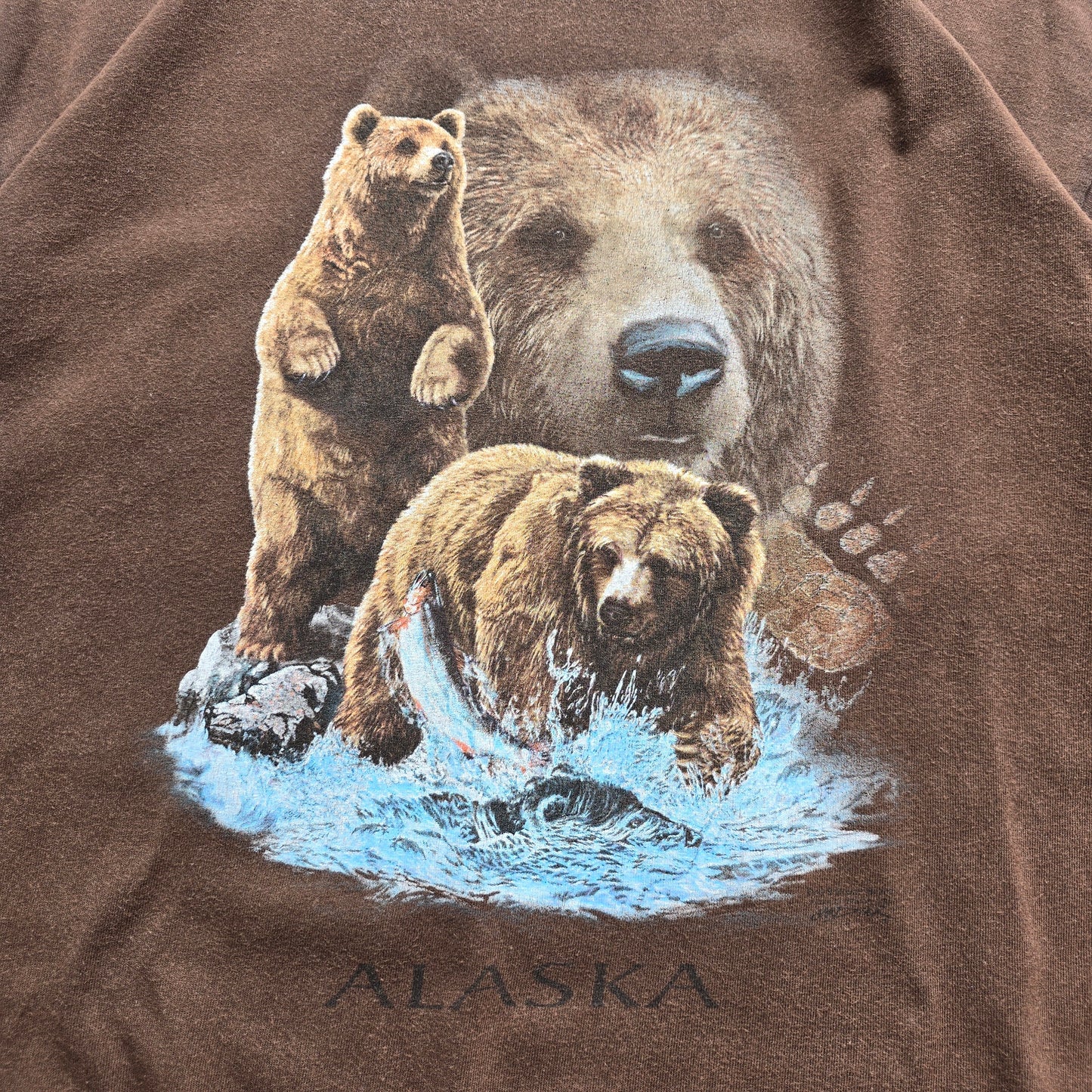 Vintage Alaska Bear Tee - XL