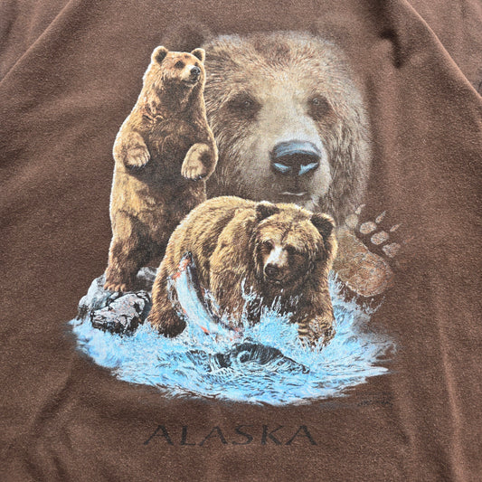 Vintage Alaska Bear Tee - XL