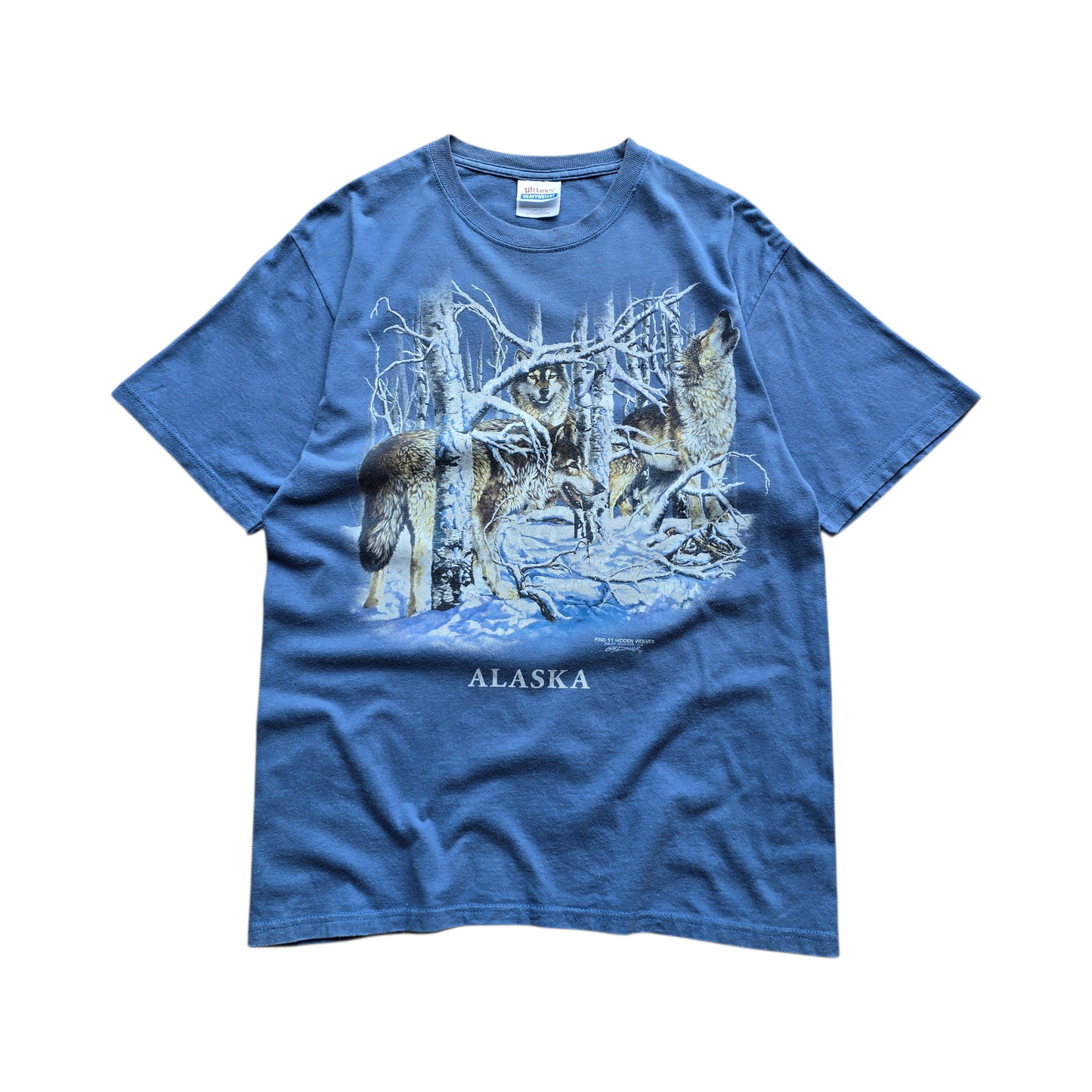 Vintage Alaska 11 Hidden Wolves Tee - S