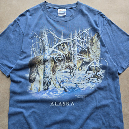 Vintage Alaska 11 Hidden Wolves Tee - S