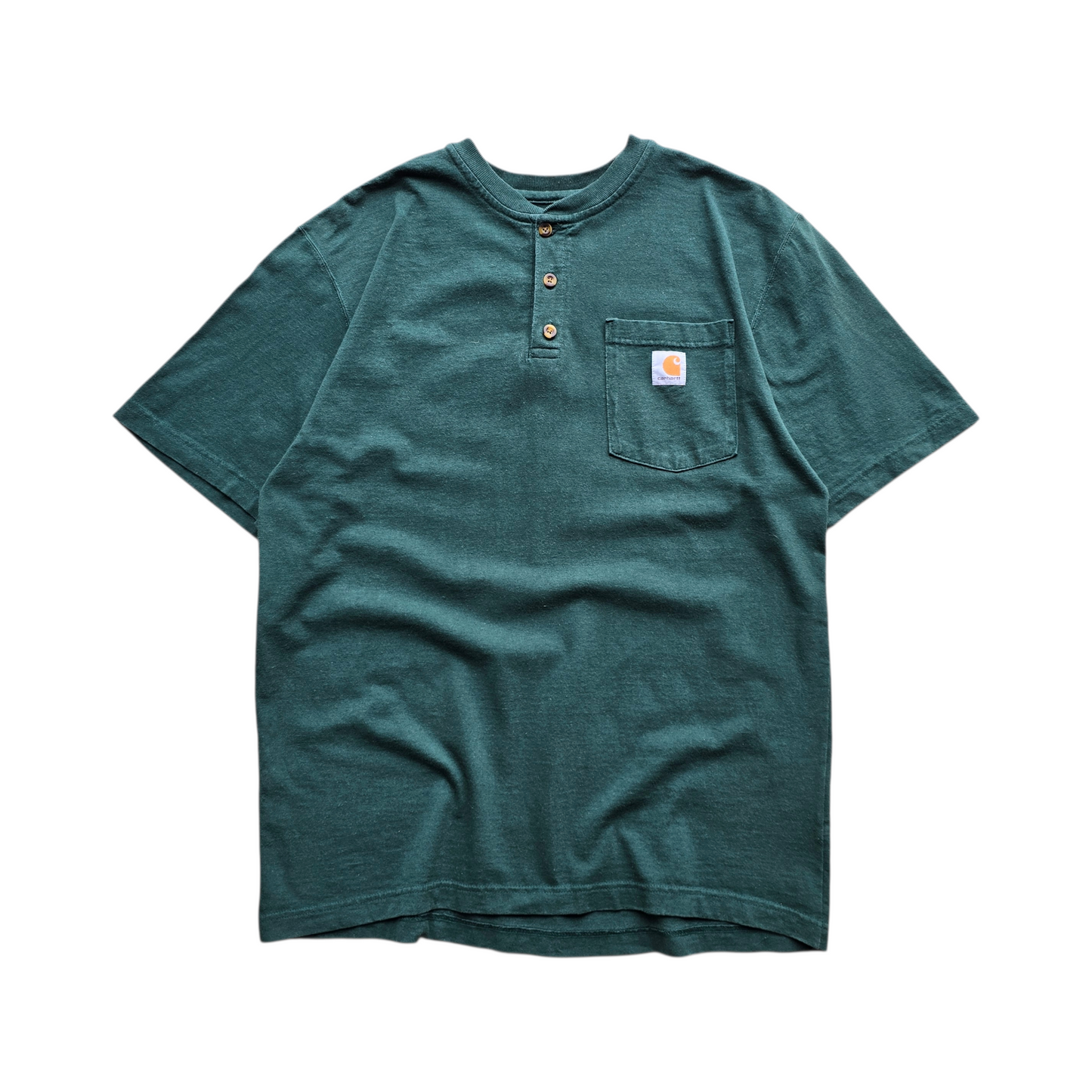 Vintage Carhartt Henley Pocket Tee - M/L