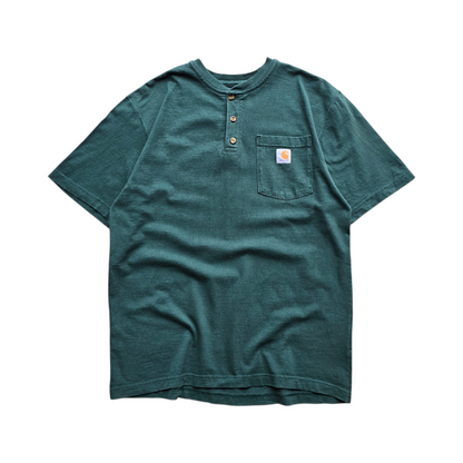 Vintage Carhartt Henley Pocket Tee - M/L