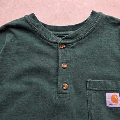 Vintage Carhartt Henley Pocket Tee - M/L