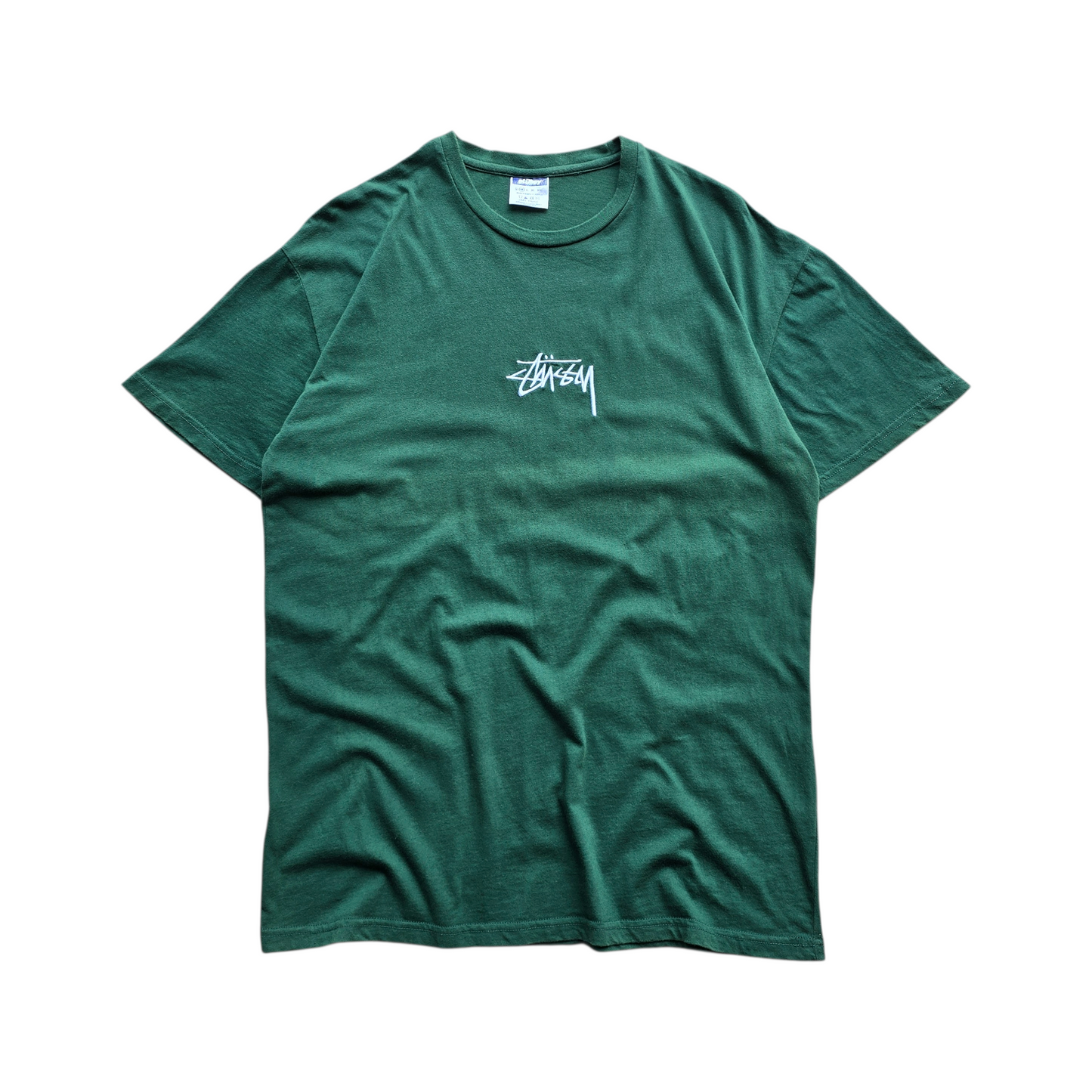 Vintage 2000's Stussy Embroidered Logo Tee - M/L
