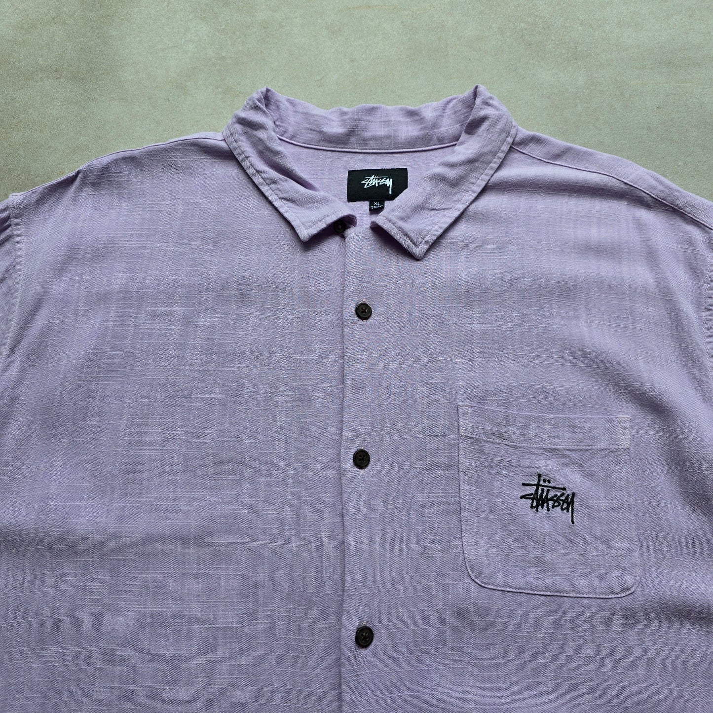 Stussy Short Sleeve Button Up Shirt - XL