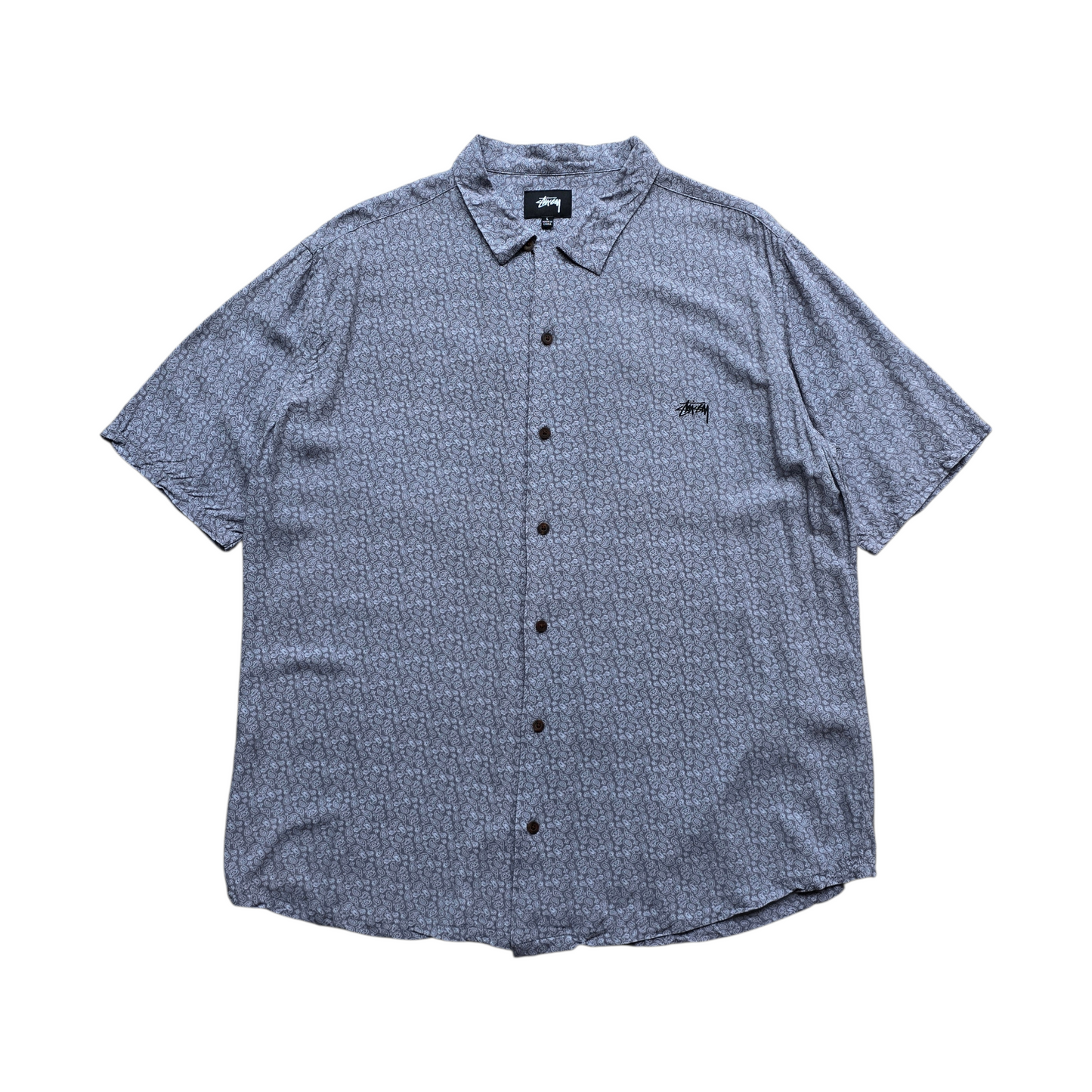Stussy Short Sleeve Button Up Shirt - L