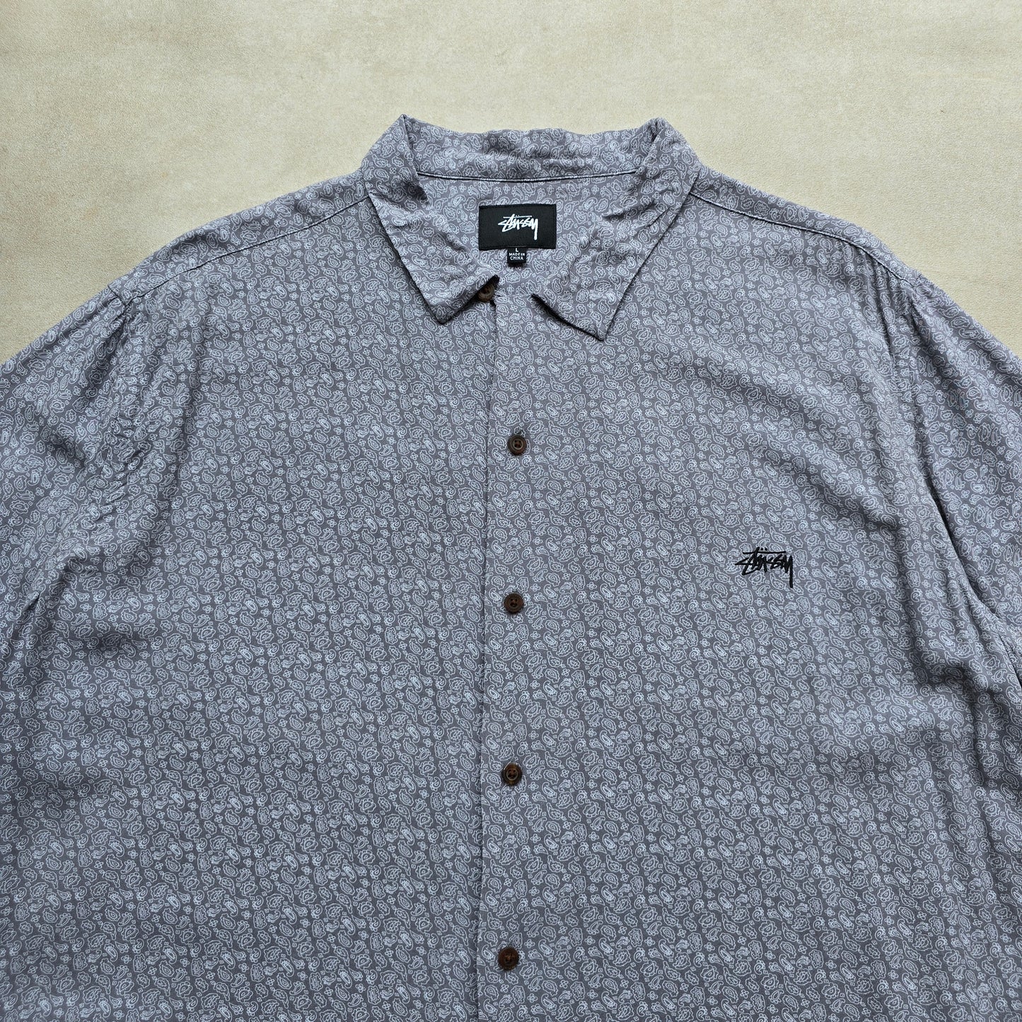 Stussy Short Sleeve Button Up Shirt - L