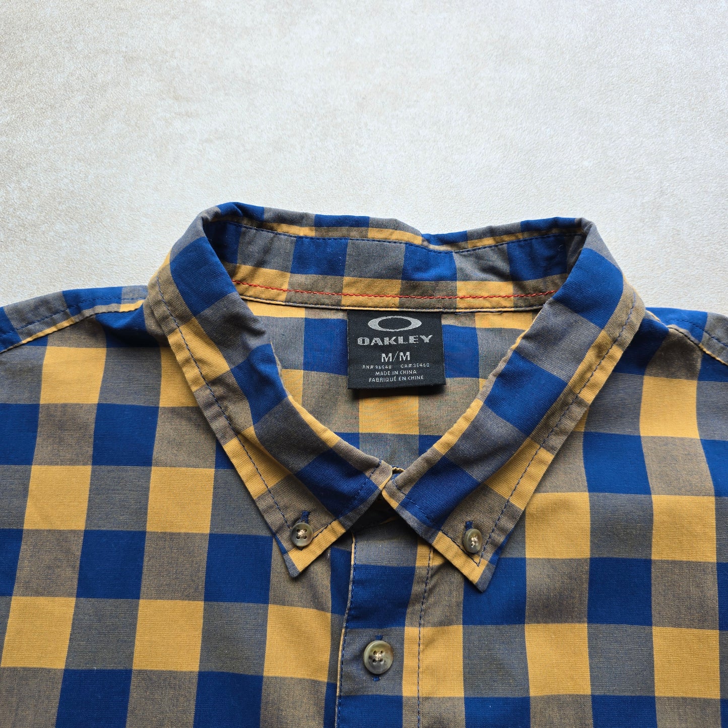 Oakley Check Long Sleeve Button Up Shirt - M